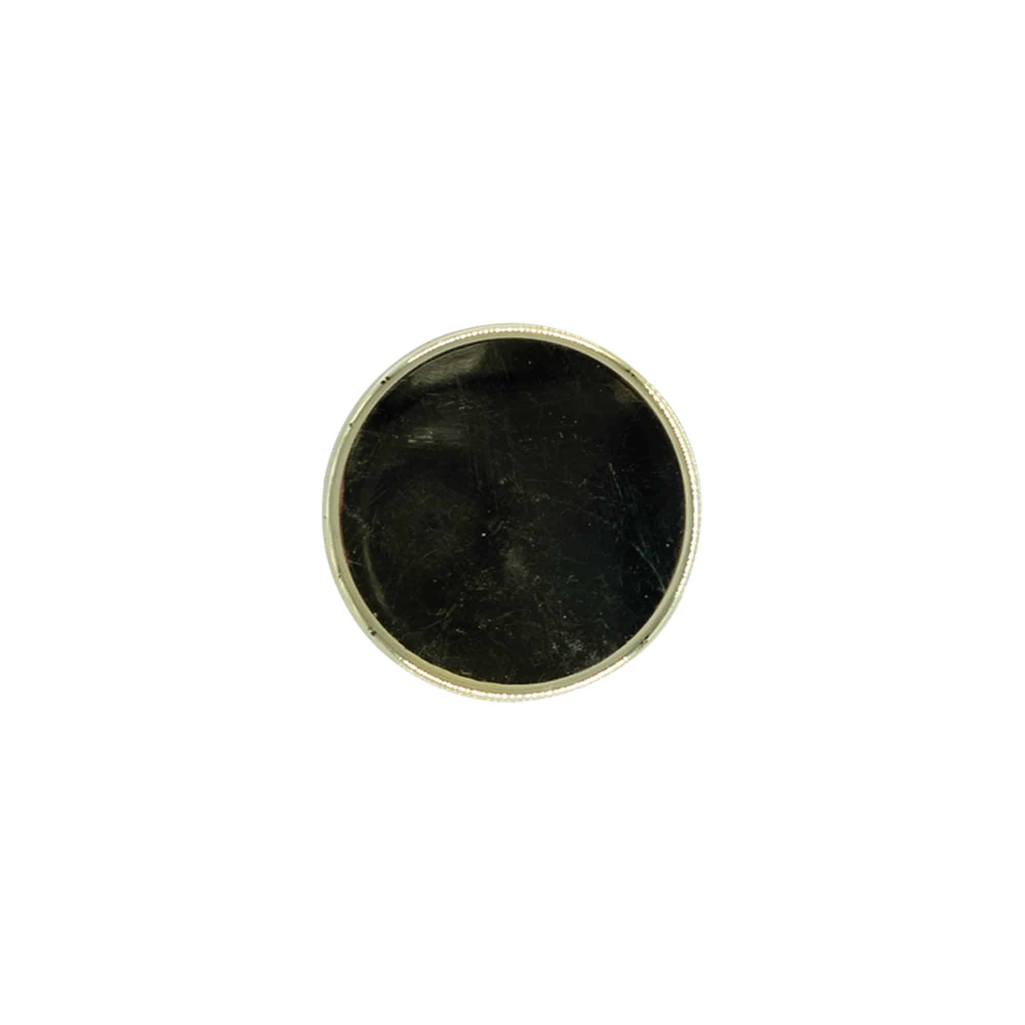 Navojni zatvarač, metal-plastika, zlatna, za otvor: PP 28