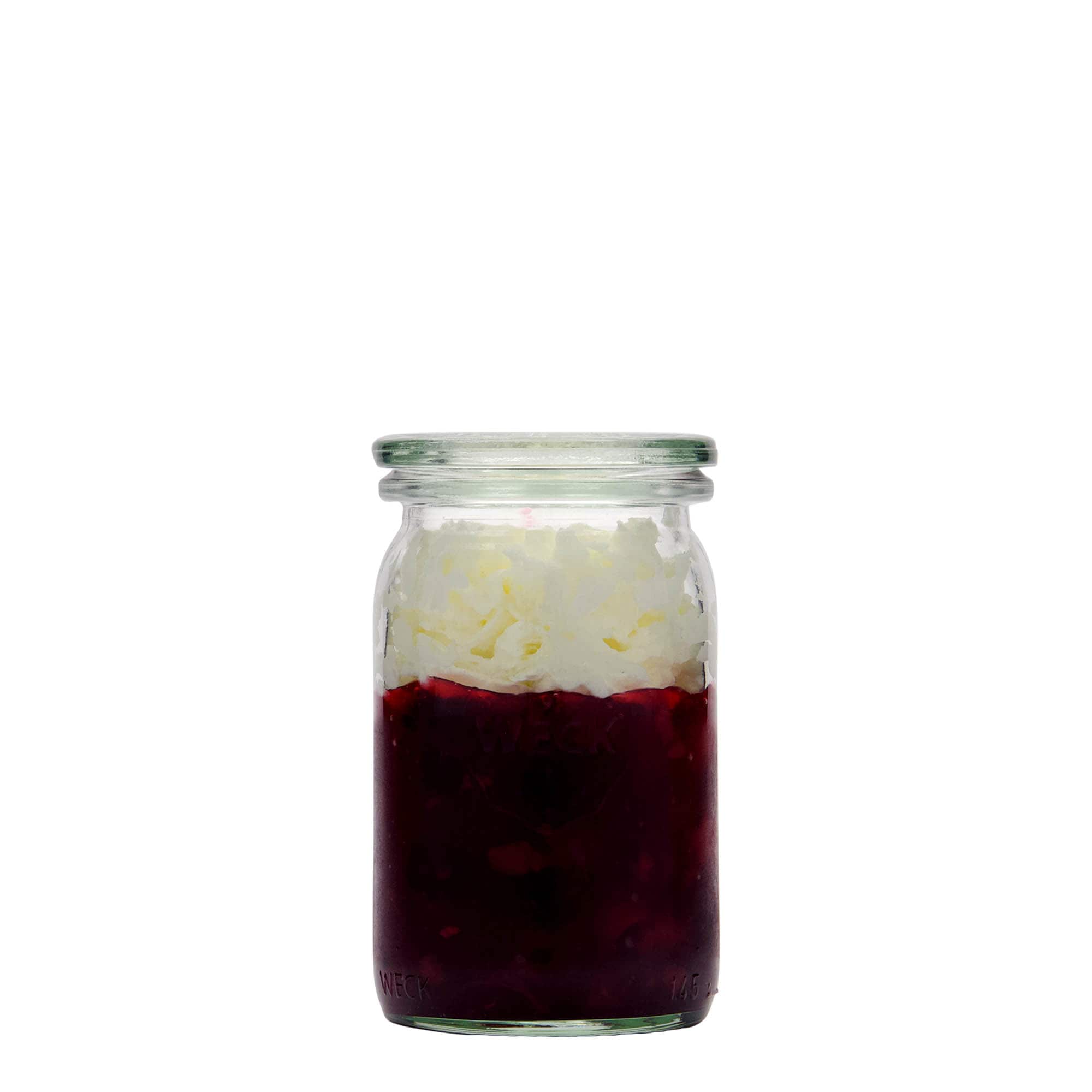 145 ml WECK cilindrična staklenka, otvor: okrugli rub