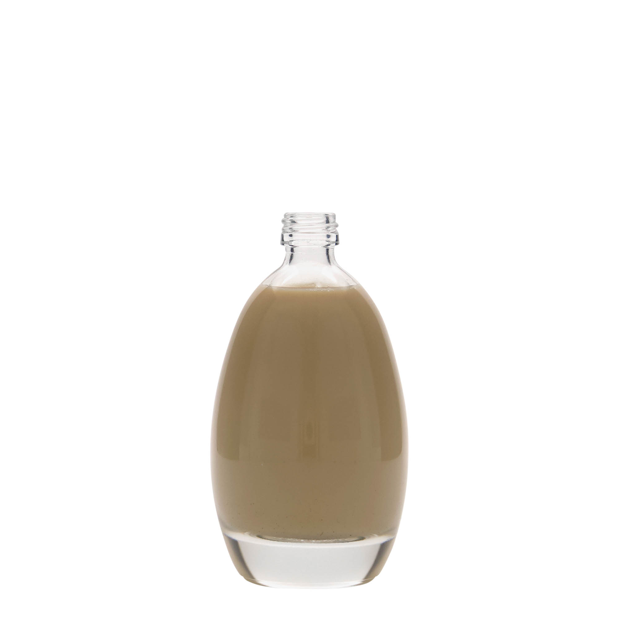 100 ml staklena bočica 'Jaje', grlo: PP 18