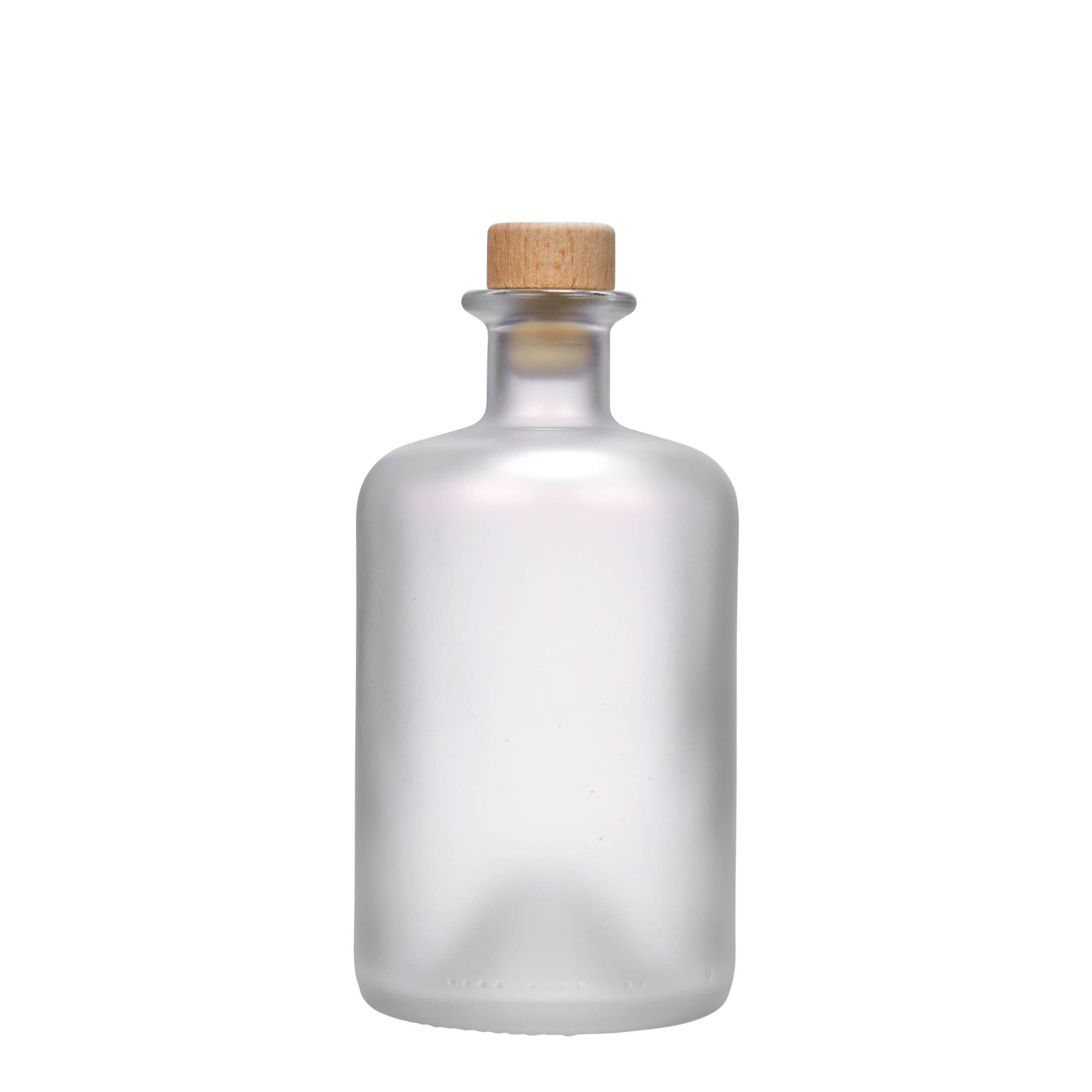 500 ml staklena boca apotekarska, zamrznuta, grlo: pluta