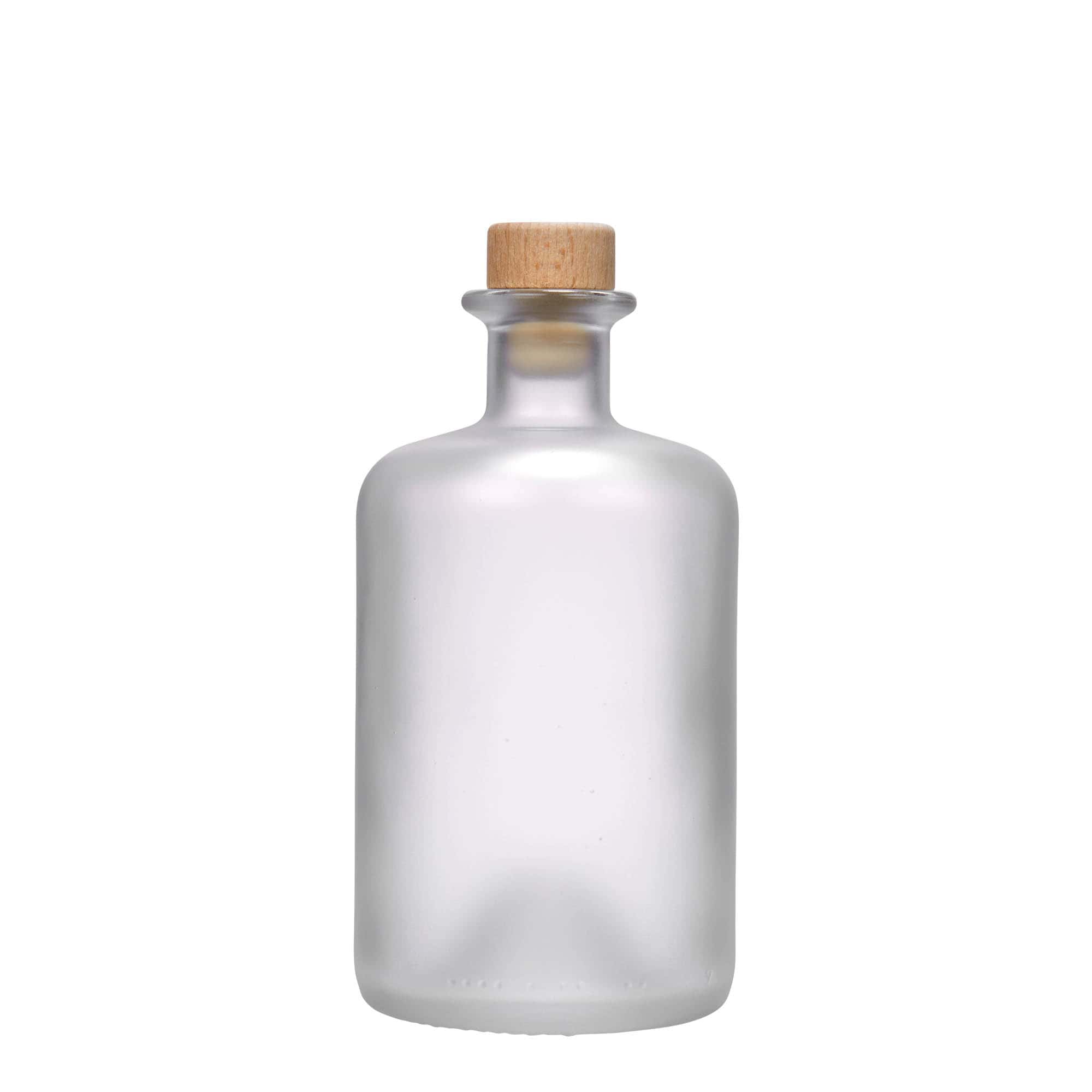 500 ml staklena boca apotekarska, zamrznuta, grlo: pluta