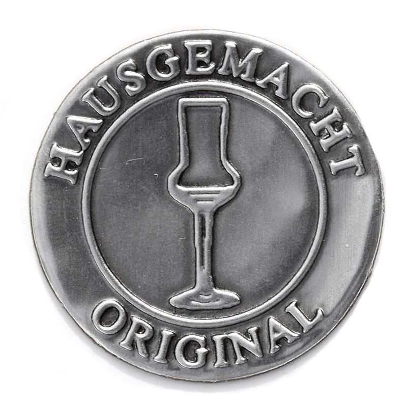Olovna etiketa 'Originalno domaće', okrugla, metalna, srebrna Olovna etiketa 'Originalno domaće', okrugla, metalna, srebrna