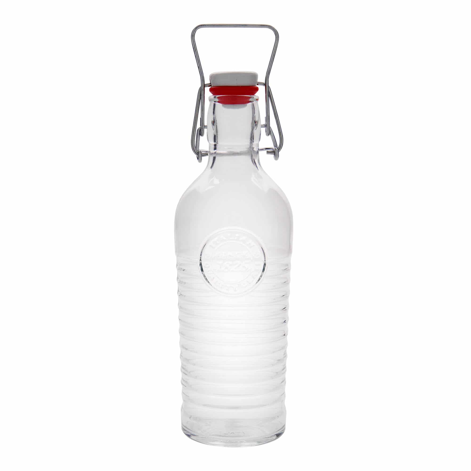 Staklena flaša 750 ml 'Officina 1825', otvor: Zatvarač sa žicom