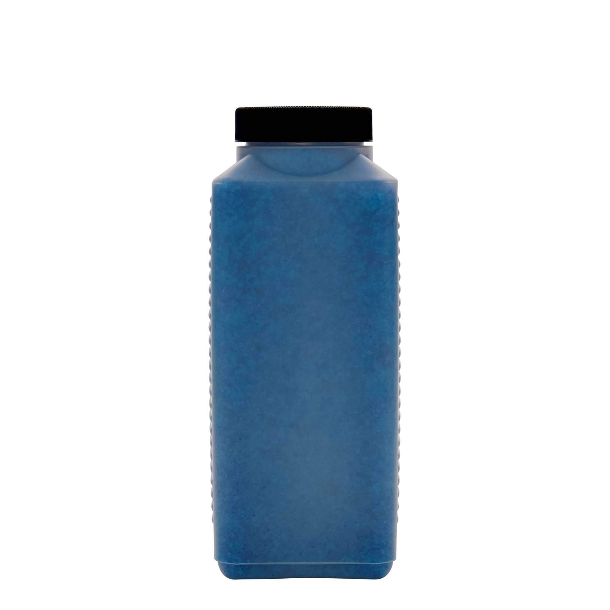 1.000 ml boca širokog grla, pravougaona, HDPE plastika, prirodna, otvor: DIN 60 EPE