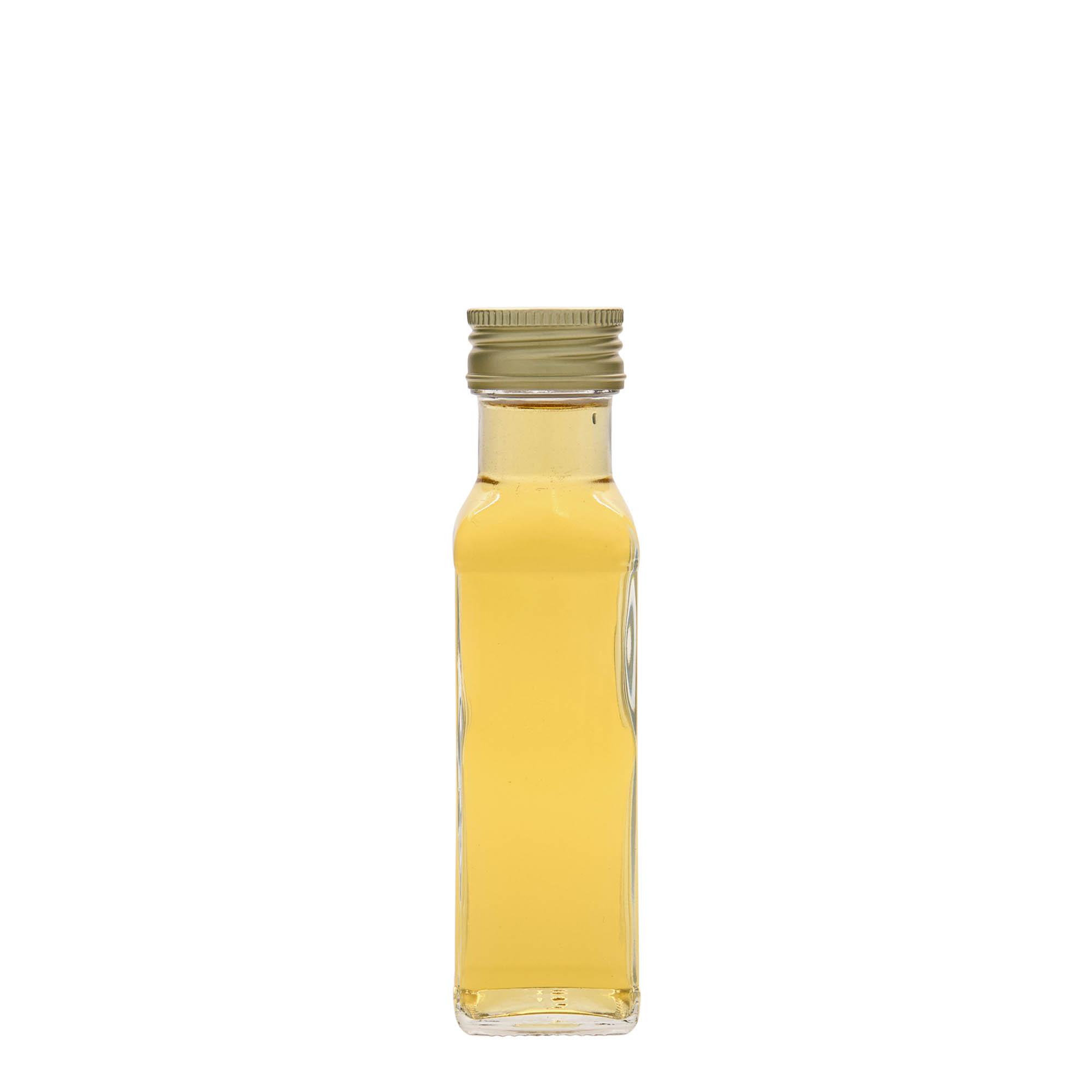 100 ml staklena boca „Marasca“, kvadratna, grlo: PP 31,5