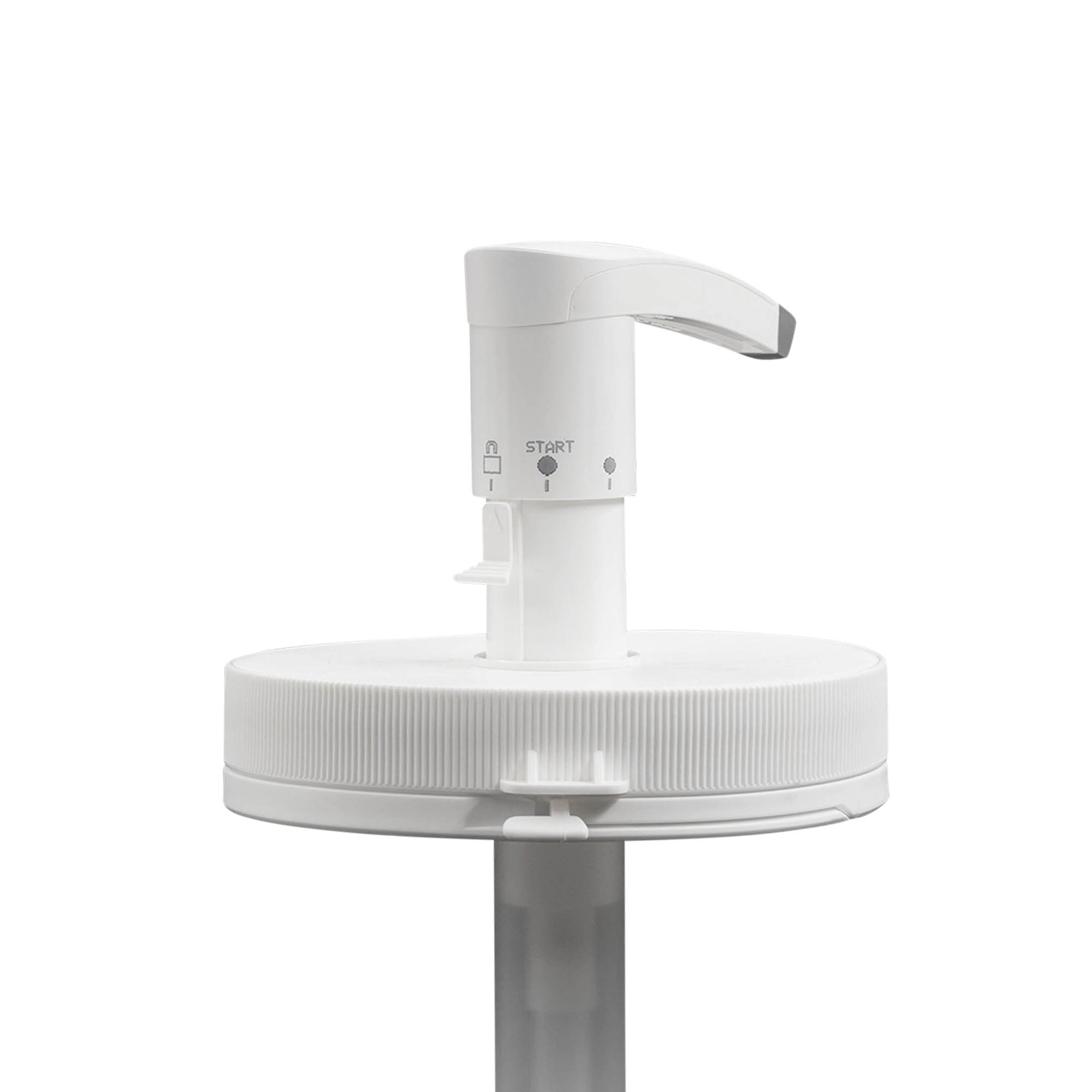 Dozirna pumpa za 1.240 ml 'Securibox', PE-plastika, bijela, za grlo: navojni zatvarač Dozirna pumpa za 1.240 ml 'Securibox', PE-plastika, bijela, za grlo: navojni zatvarač