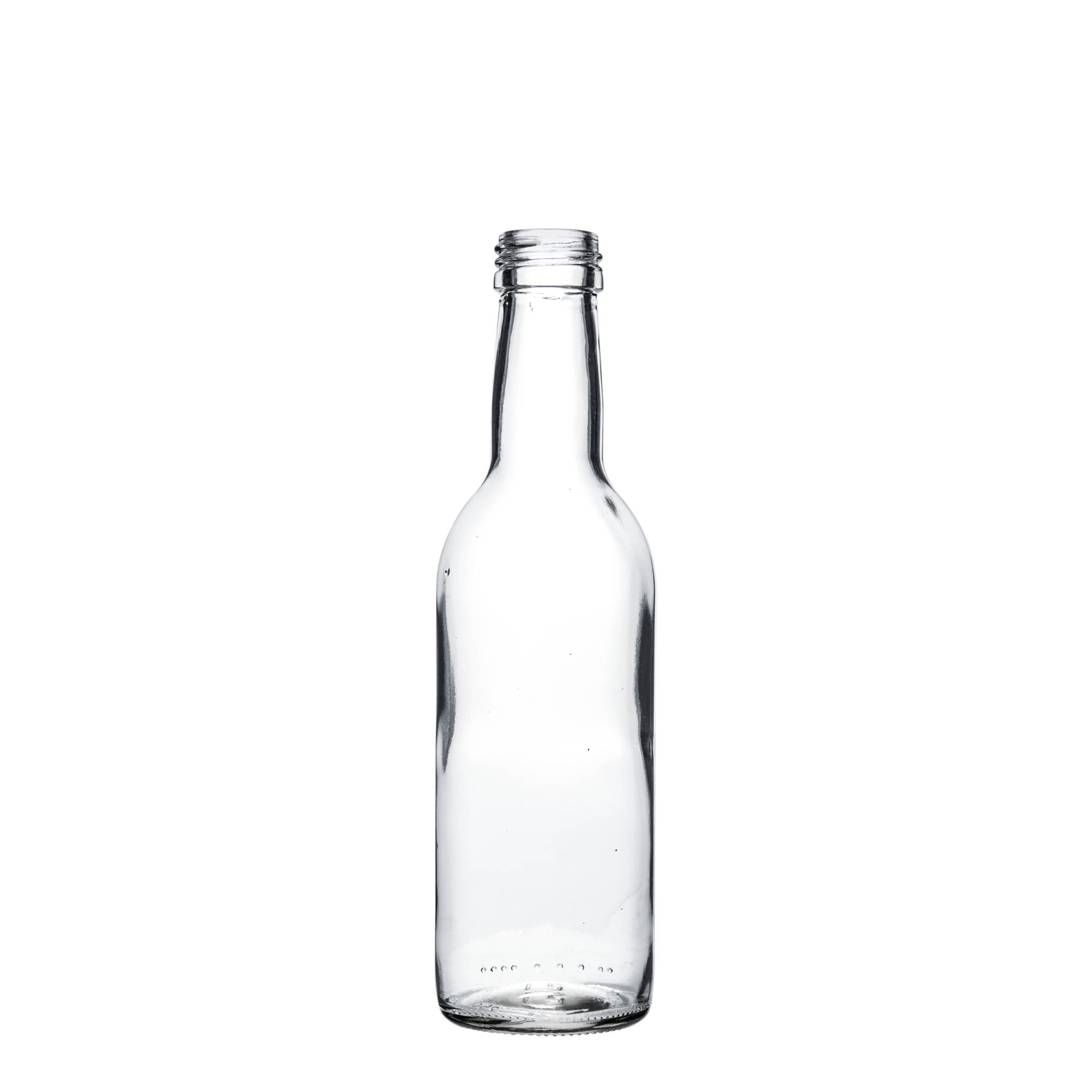 250 ml staklena boca „Bordeaux“, grlo: PP 28