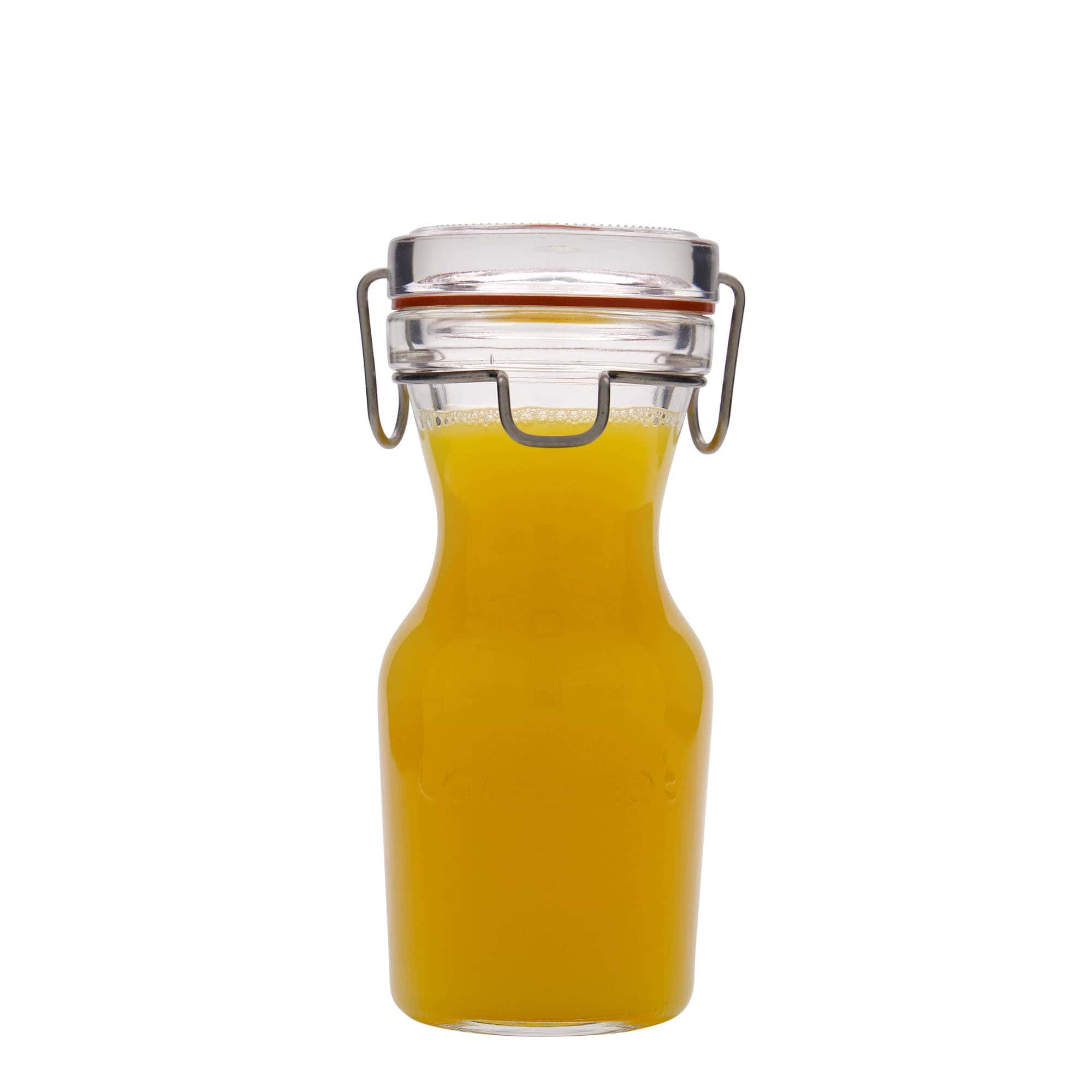 250 ml staklena karafa „Lock-Eat“, otvor: zatvarač sa žičanim kopčama