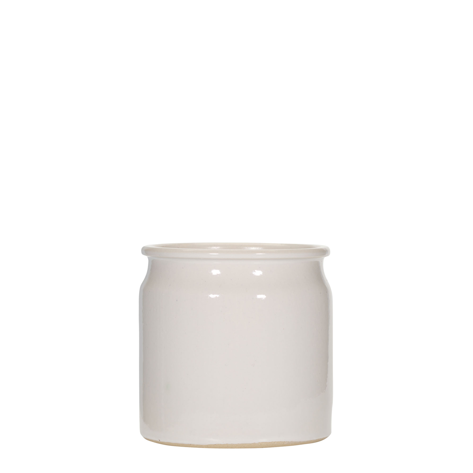 160 ml lonac od kamene keramike, keramika, bijeli, otvor: pluta