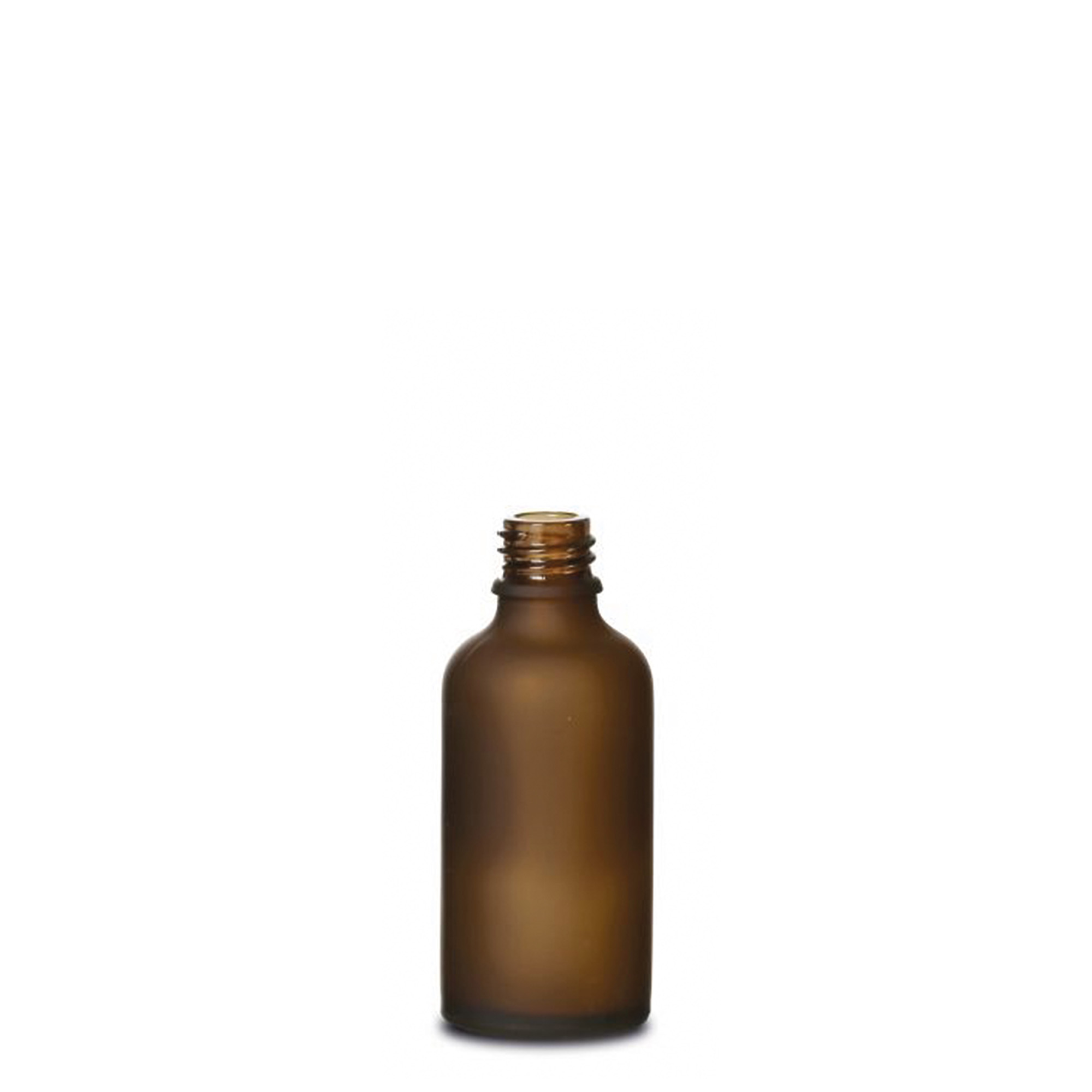 50 ml medicinska bočica, staklena, smeđa matirana, otvor: DIN 18