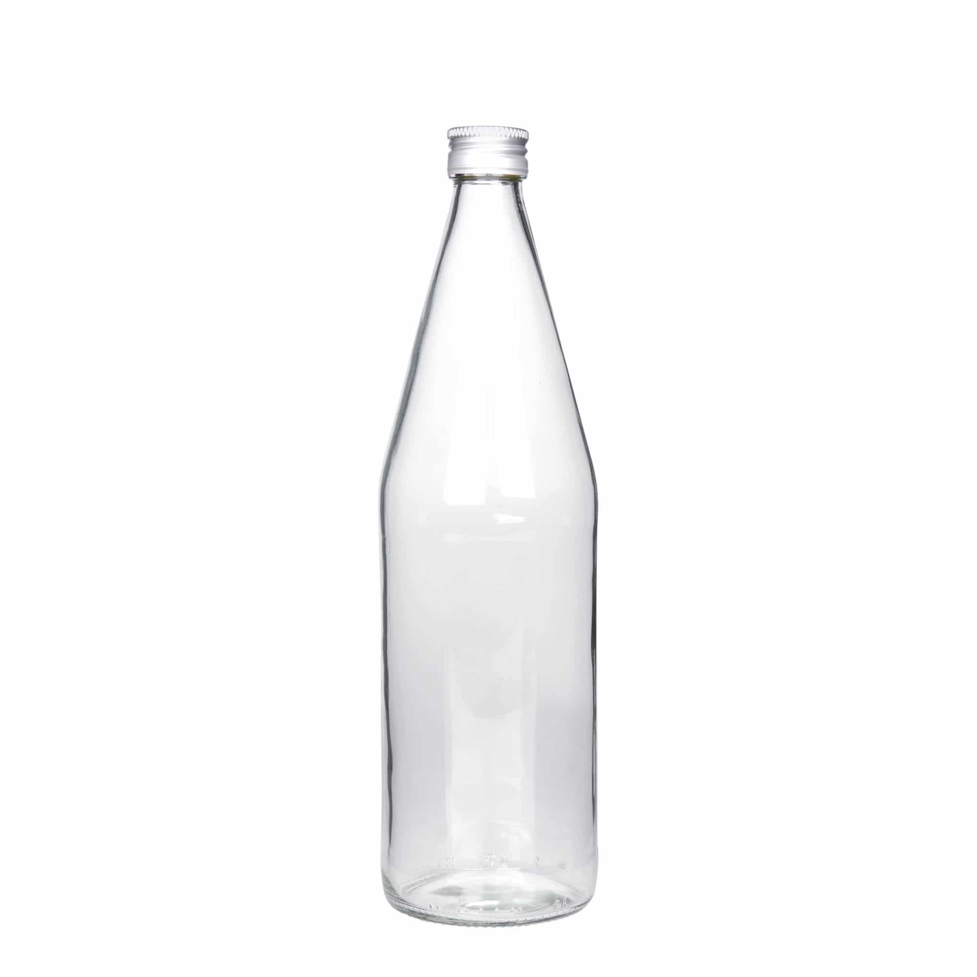 750 ml univerzalna boca u obliku šargarepe, staklo, otvor: PP 28