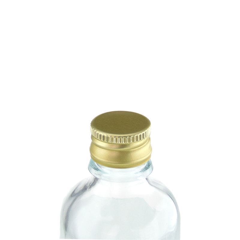 Zatvarač na navijanje, metalni, zlatni, za otvor: PP 18 Zatvarač na navijanje, metalni, zlatni, za otvor: PP 18