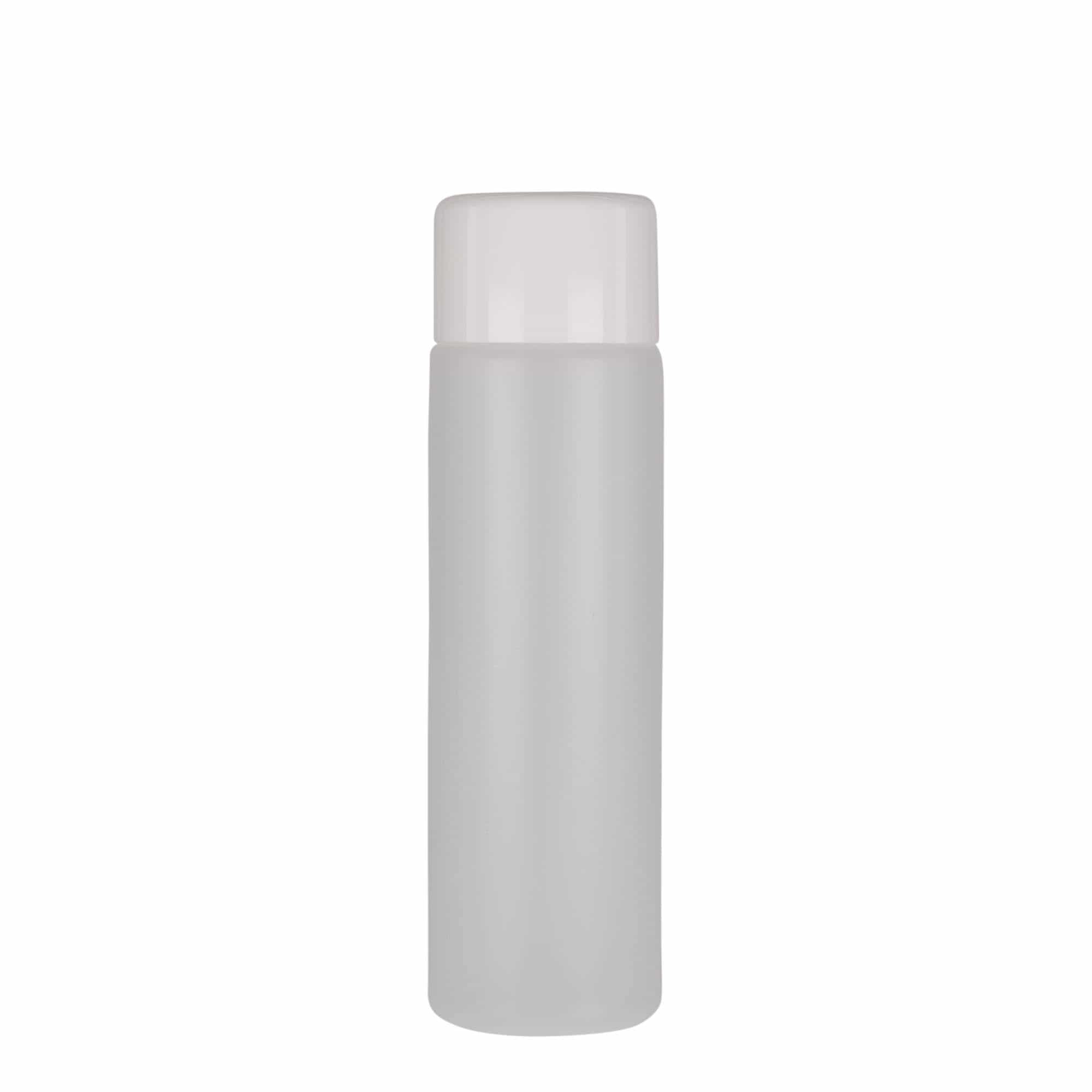 Okrugla flaša 250 ml, PE plastika, prirodna, otvor: Navojni zatvarač