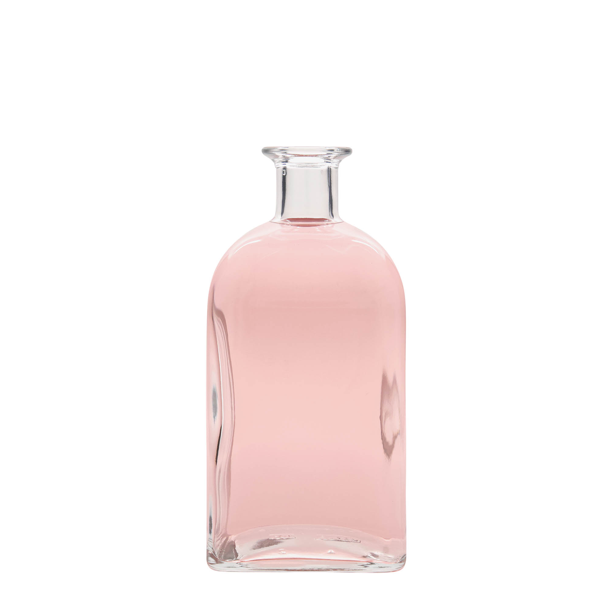 700 ml staklena boca Apotheker Carré, kvadratna, grlo: čep