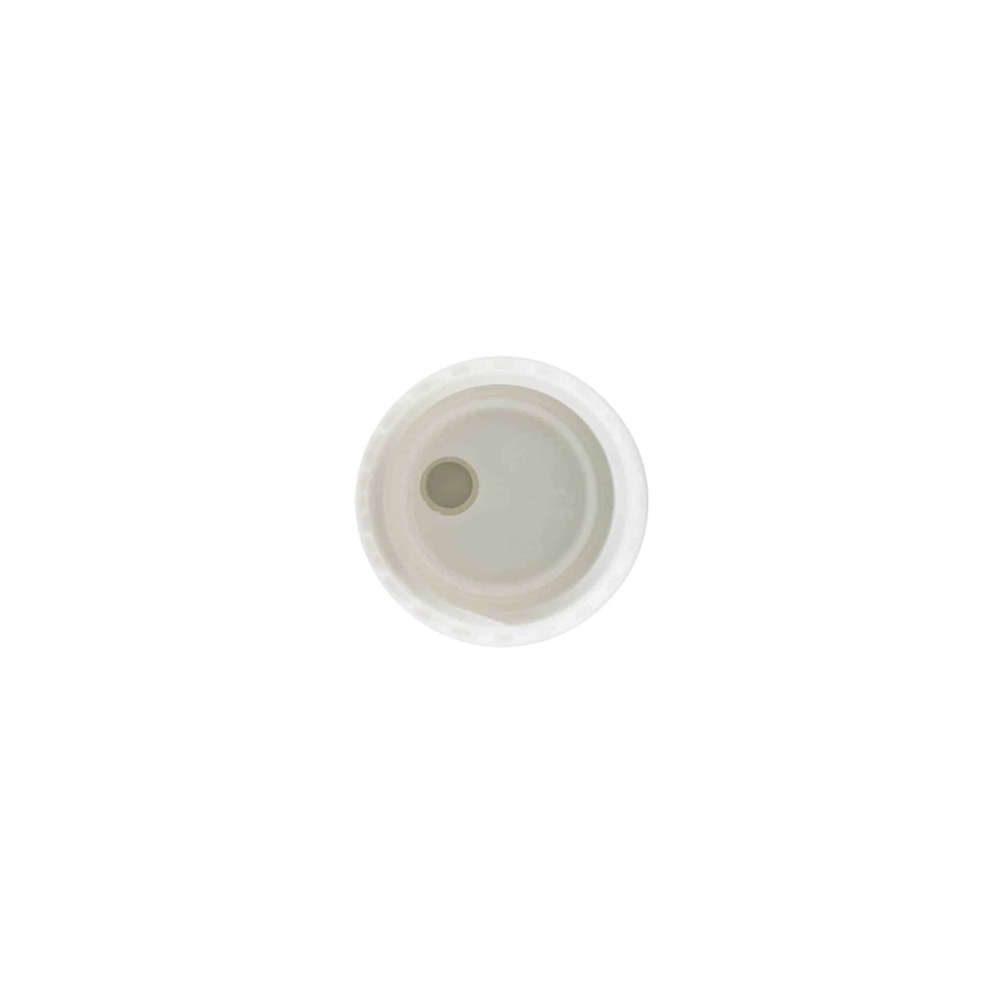 Navojni zatvarač Disc Top, PP plastika, bijela, za otvor: 24/410