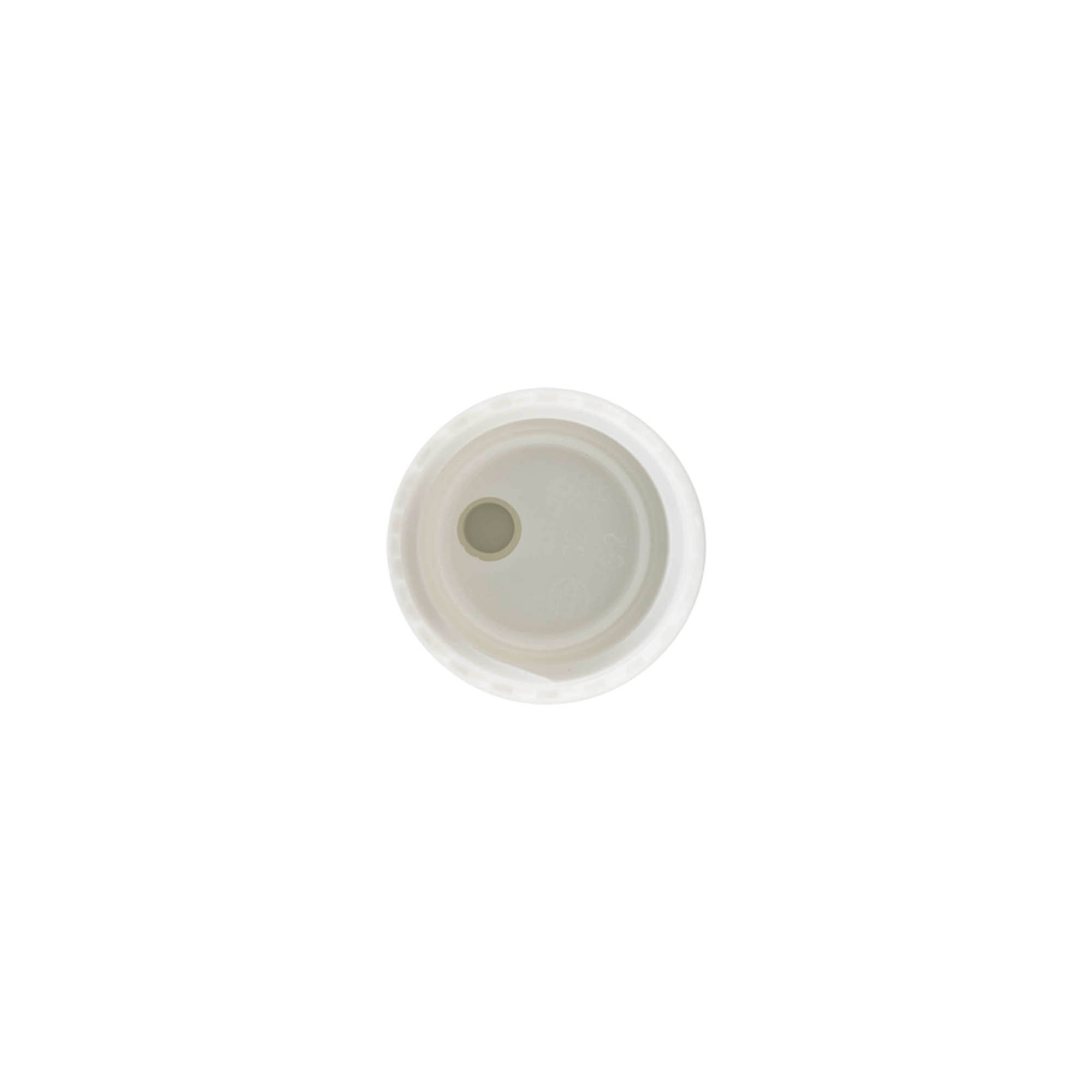 Zatvarač sa navojem Disc Top, PP-plastika, bijeli, za grlo: 24/410