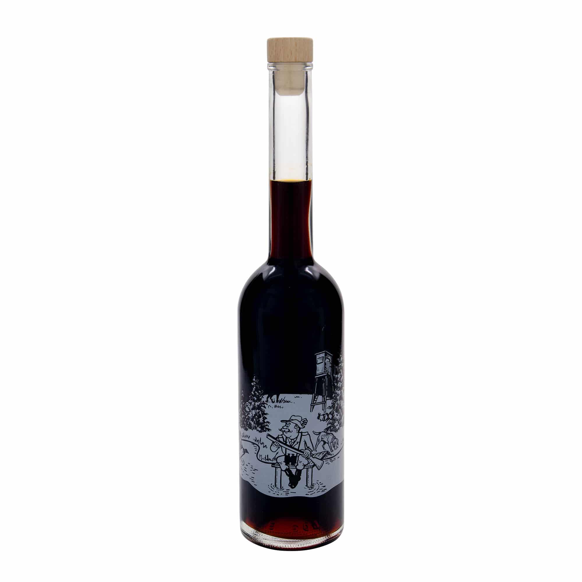 500 ml staklena boca 'Opera', motiv: Lovac, otvor: čep