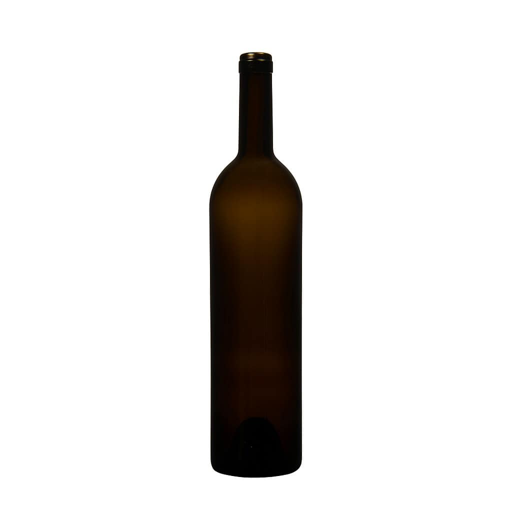750 ml vinska boca „Liberty“, antikno zelena, grlo: pluta