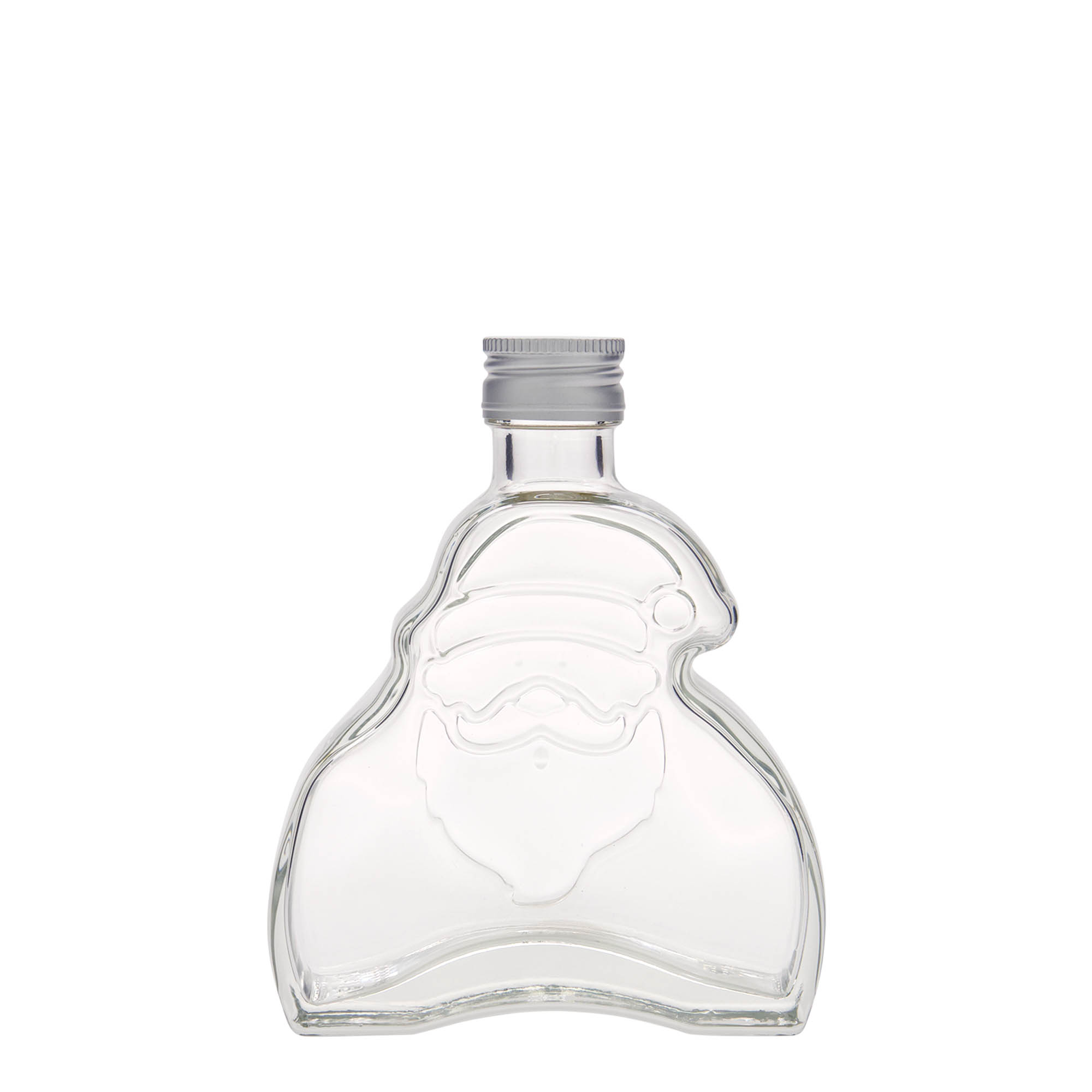 200 ml staklena boca 'Djed Mraz', grlo: PP 28