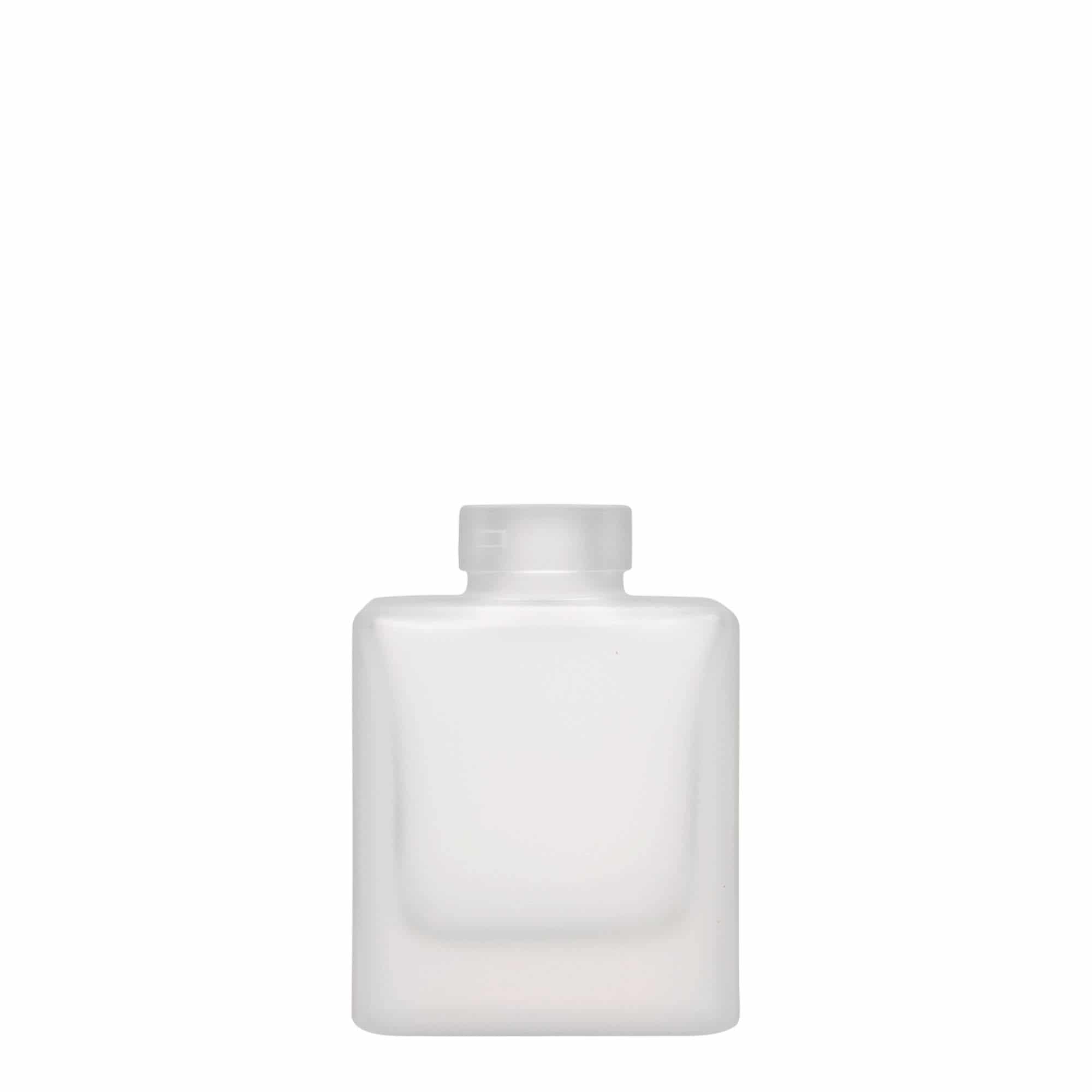Staklena flaša 100 ml 'Cube', kvadratna, efekat leda, otvor: Pluto Staklena flaša 100 ml 'Cube', kvadratna, efekat leda, otvor: Pluto