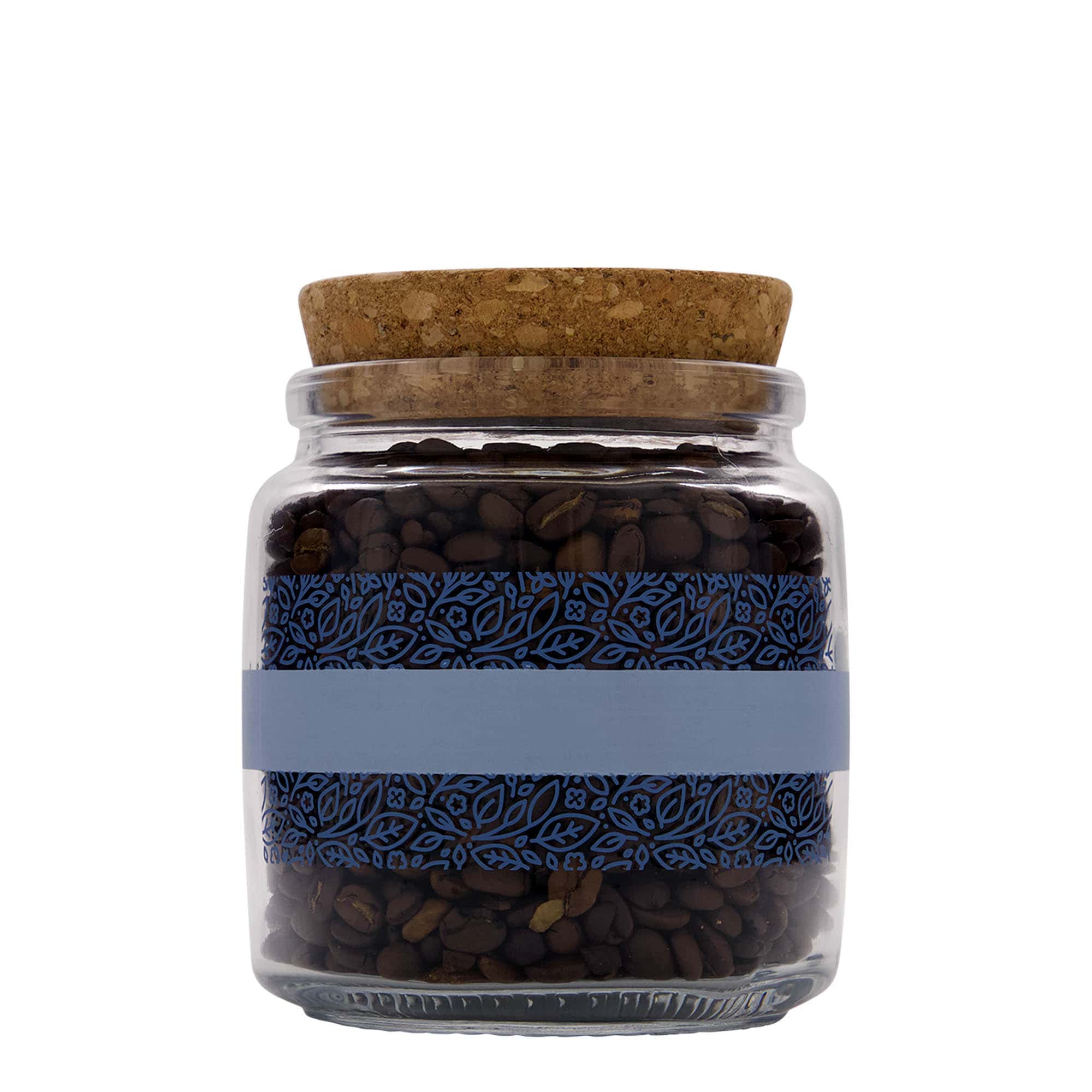 750 ml čaša sa čepom „Giara“, motiv: Naturalmente blu, otvor: čep