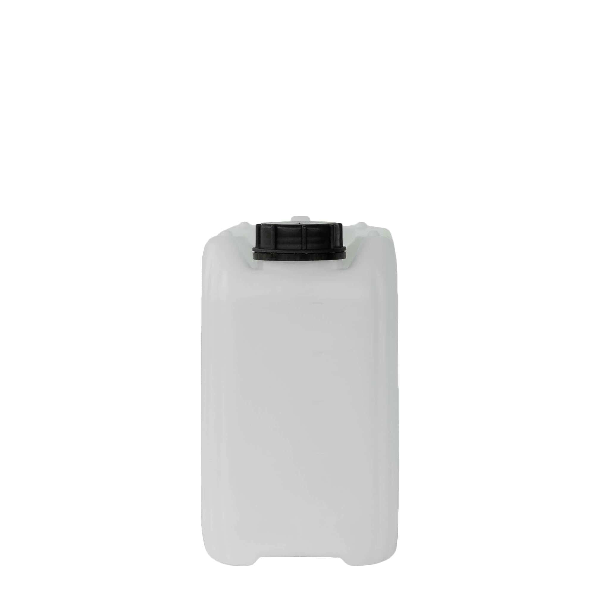5 l kanister, pravougaoni, HDPE plastika, prirodni, otvor: ND 55
