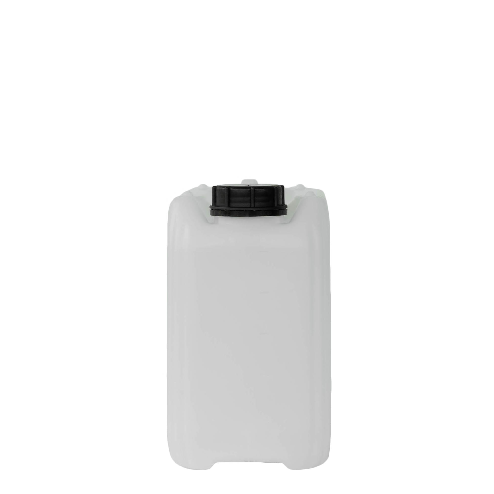 5 l kanister, pravougaoni, HDPE plastika, prirodni, otvor: ND 55