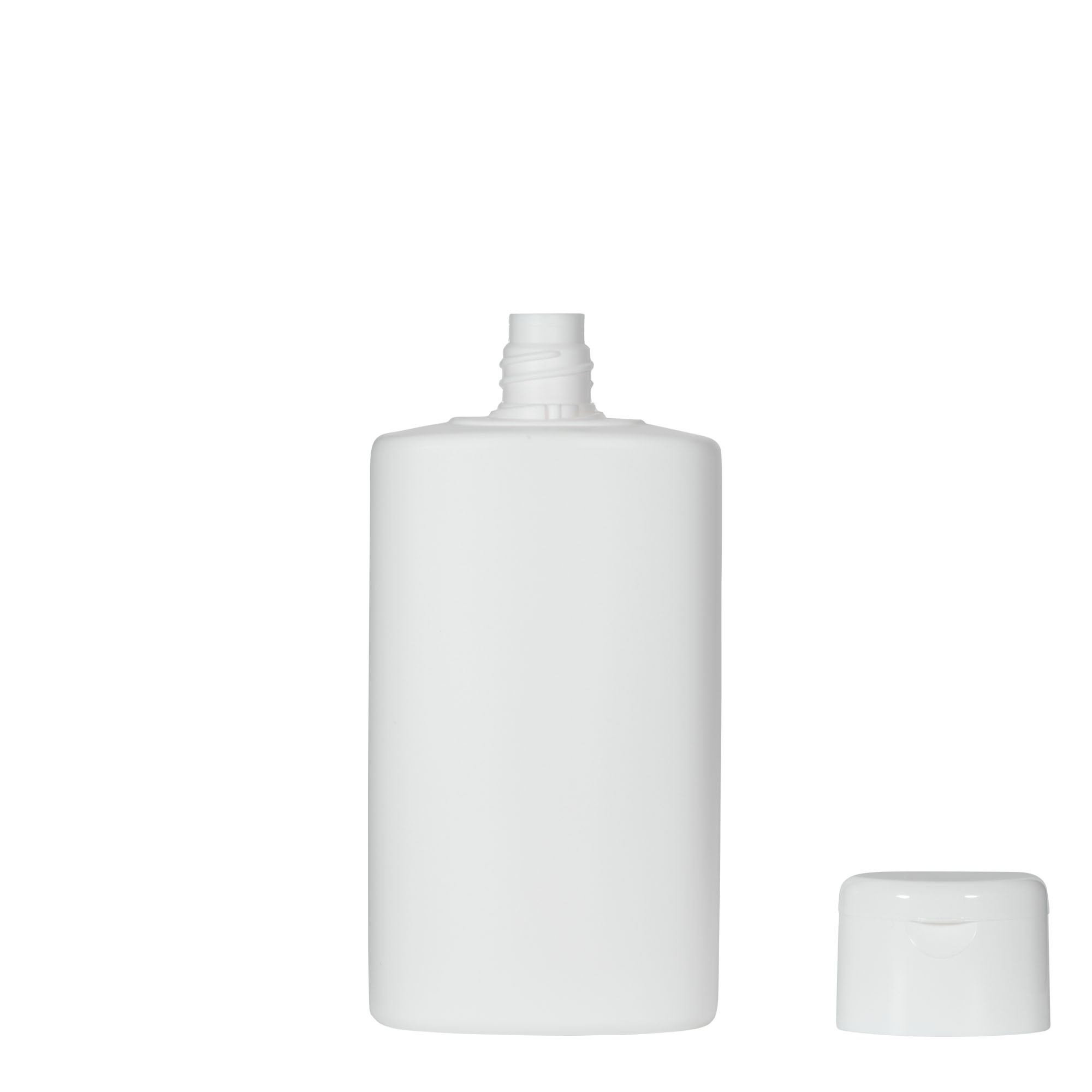 Plastična flaša 250 ml 'Indy', ovalna, HDPE, bijela, otvor: Navojni zatvarač