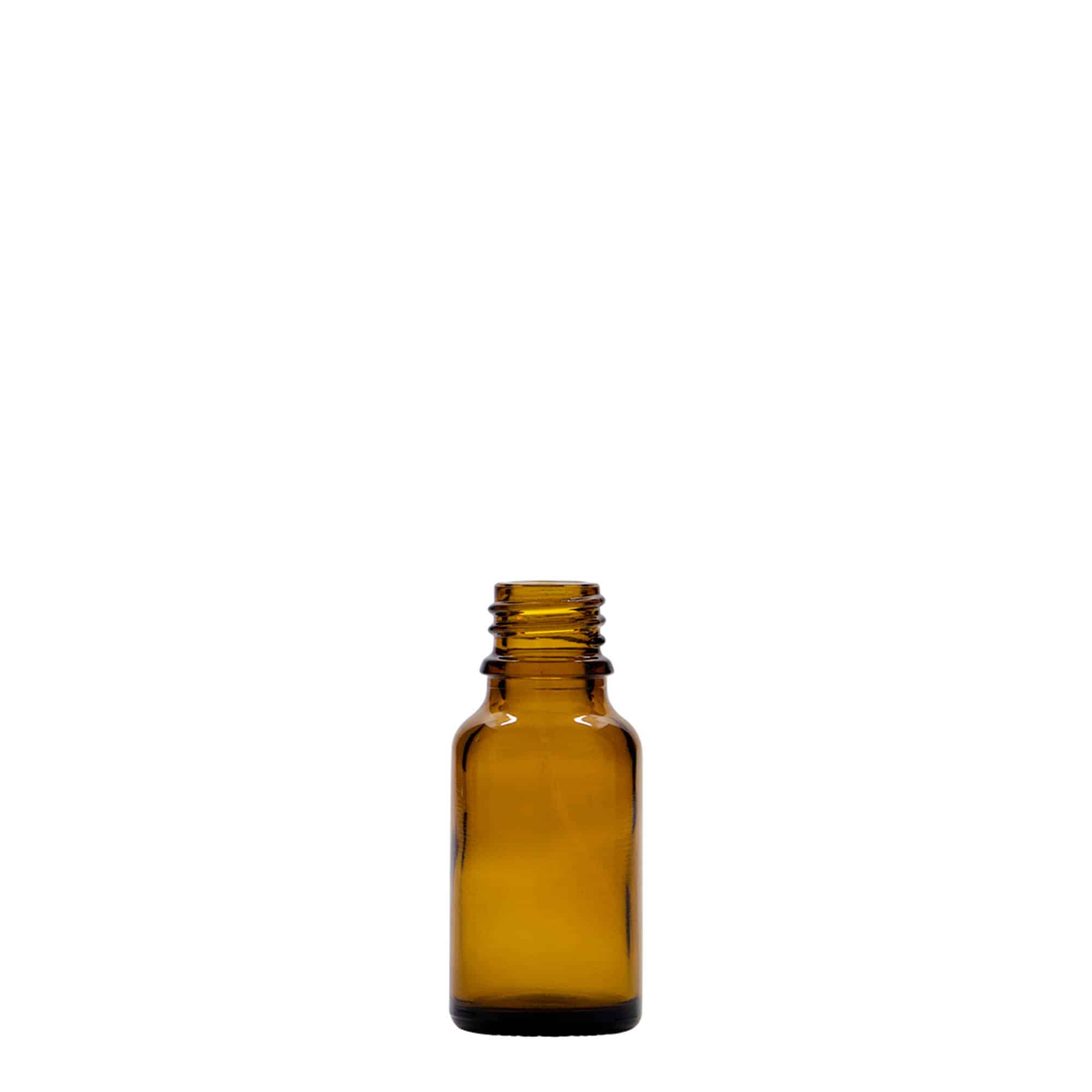 15 ml medicinska bočica, staklo, smeđa, grlo: DIN 18