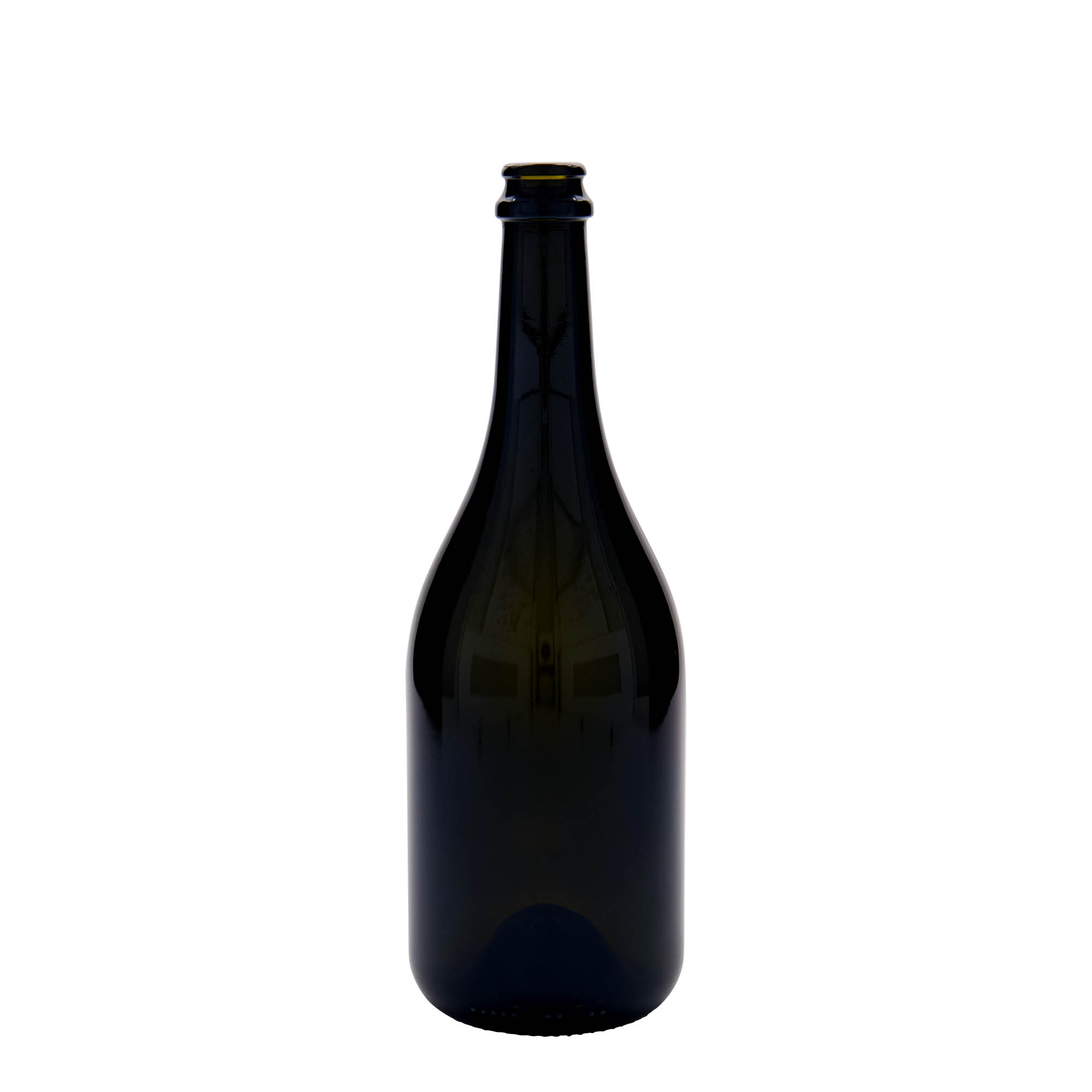 750 ml boca piva 'Horta', staklo, antikno zeleno, usta: krunski čep 750 ml boca piva 'Horta', staklo, antikno zeleno, usta: krunski čep