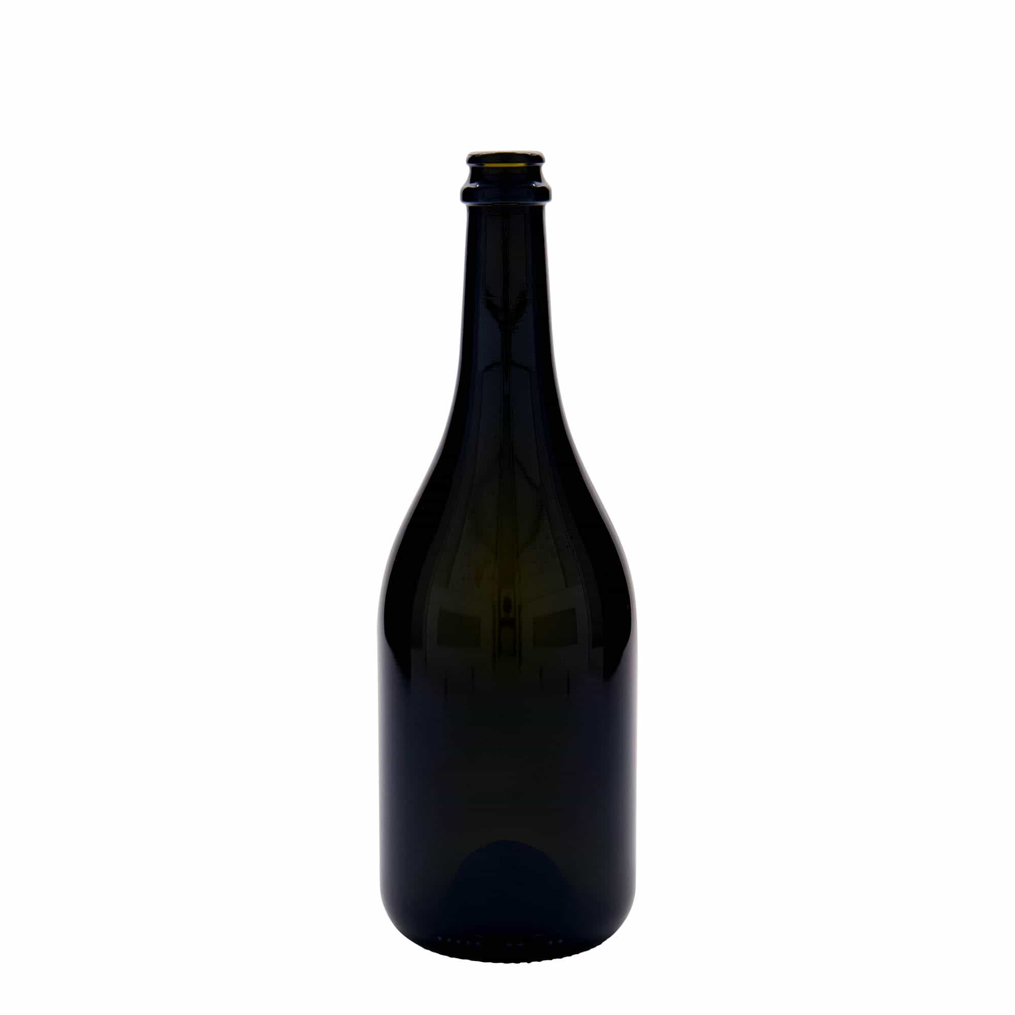 750 ml boca piva 'Horta', staklo, antikno zeleno, usta: krunski čep