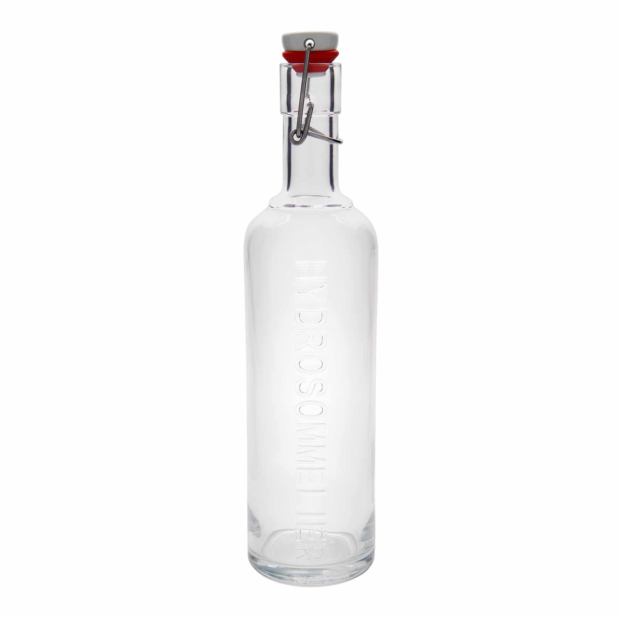 Staklena flaša 1.000 ml 'Optima Hydrosommelier, otvor: Zatvarač sa žicom