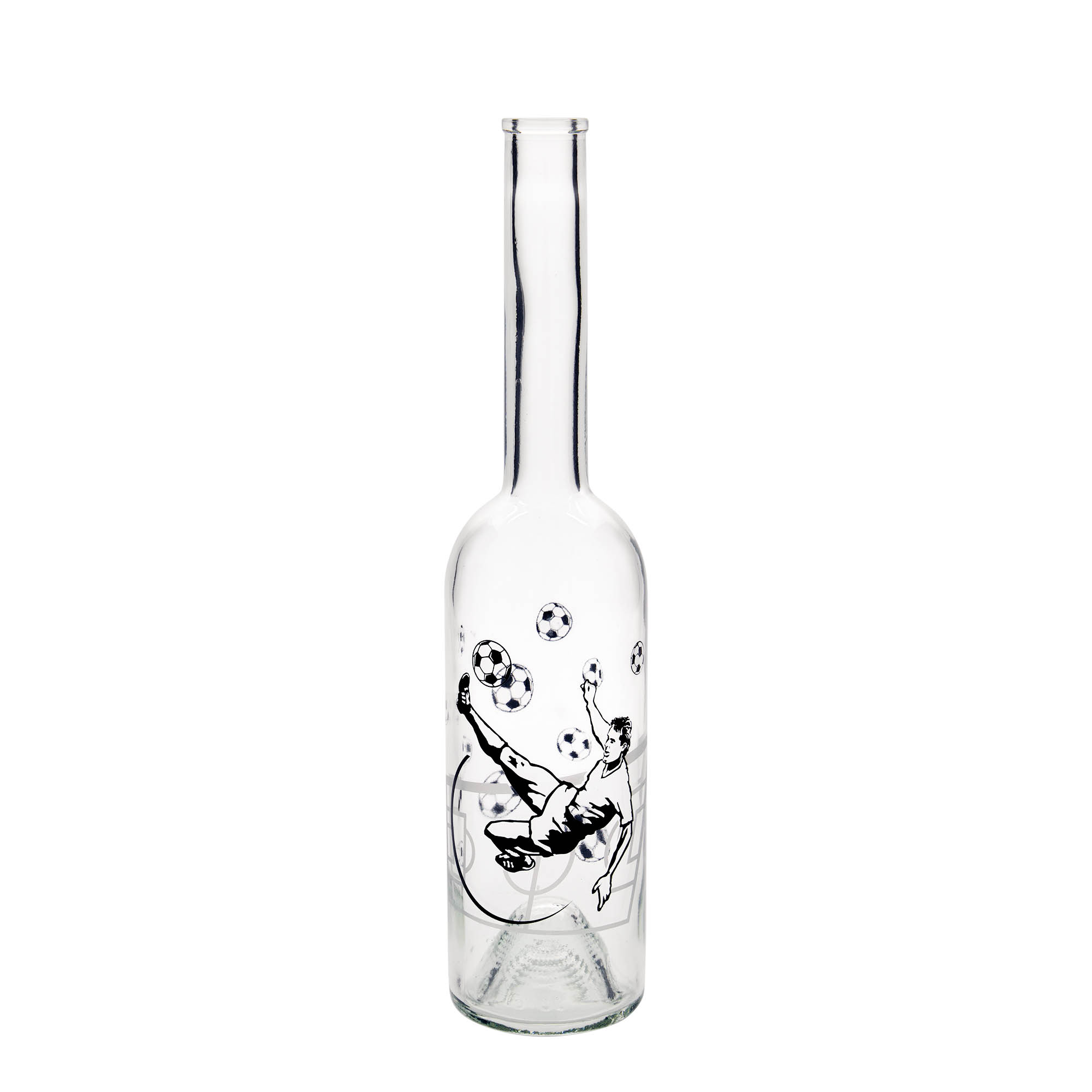 500 ml staklena boca 'Opera', motiv: fudbaler, grlo: čep 500 ml staklena boca 'Opera', motiv: fudbaler, grlo: čep