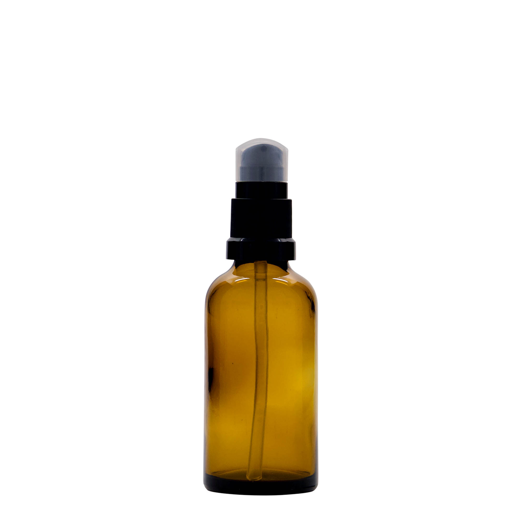 50 ml medicinska bočica sa pumpicom za losion, staklo, smeđa, grlo: DIN 18 50 ml medicinska bočica sa pumpicom za losion, staklo, smeđa, grlo: DIN 18